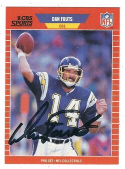 Autographed Dan Fouts San Diego Chargers 1989 Pro Set Card