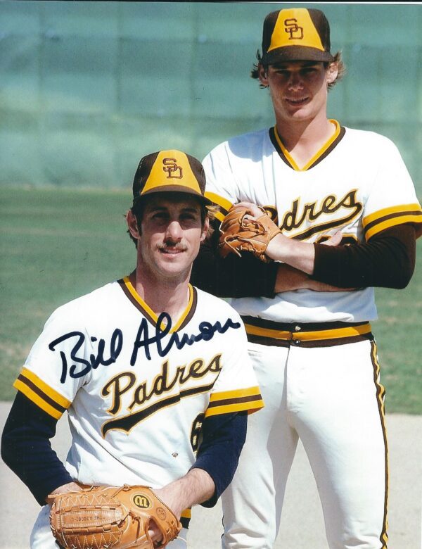 AUTOGRAPHED BILL ALMON 8x10 San Diego Padres photo