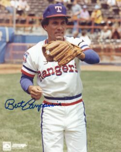 AUTOGRAPHED BERT CAMPANERIS 8x10 Texas Rangers Photo