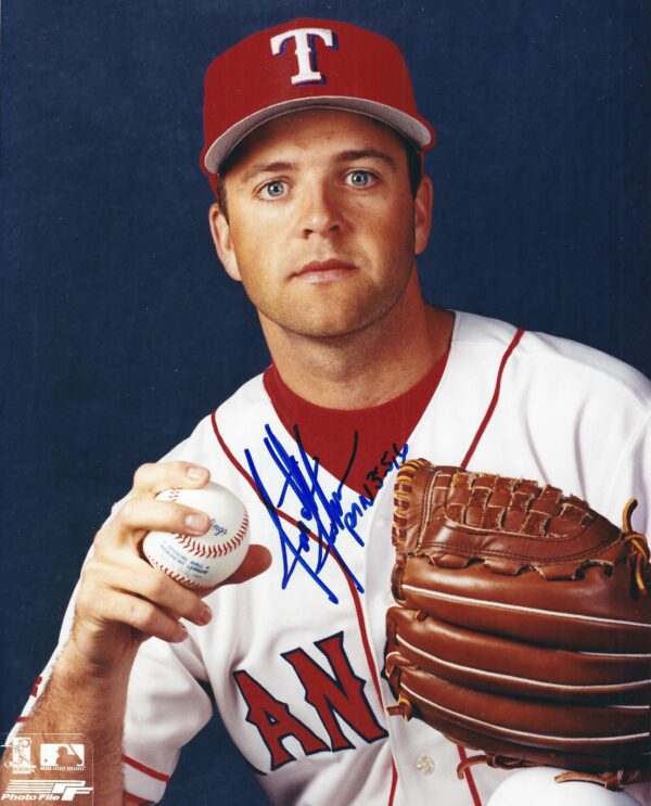 AUTOGRAPHED JONATHAN JOHNSON 8x10 Texas Rangers photo
