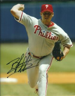 AUTOGRAPHED BRANDON DUCKWORTH 8x10 Philadelphia Phillies Photo