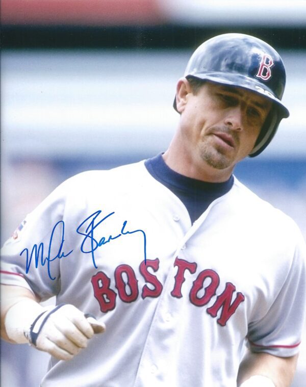 AUTOGRAPHED MIKE STANLEY 8x10 Boston Red Sox photo