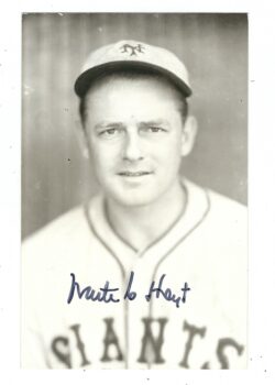 Autographed WAITE HOYT New York Giants BxW Rowe Post Card