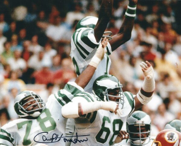 AUTOGRAPHED CARL HAIRSTON 8x10 Philadelphia Eagles Photo