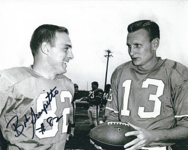 Autographed BOB SCARPITTO 8X10 Denver Broncos Photo