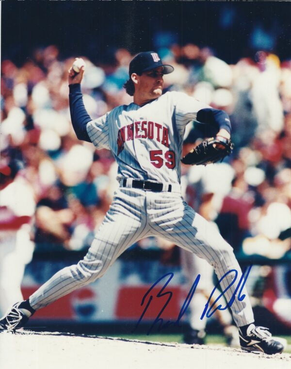 AUTOGRAPHED BRAD RADKE 8x10 Minnesota Twins photo