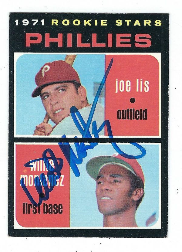 Autographed WILLIE MONTANEZ 1971 Topps Card