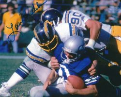 Autographed LOUIE KELCHER 8X10 San Diego Chargers photo