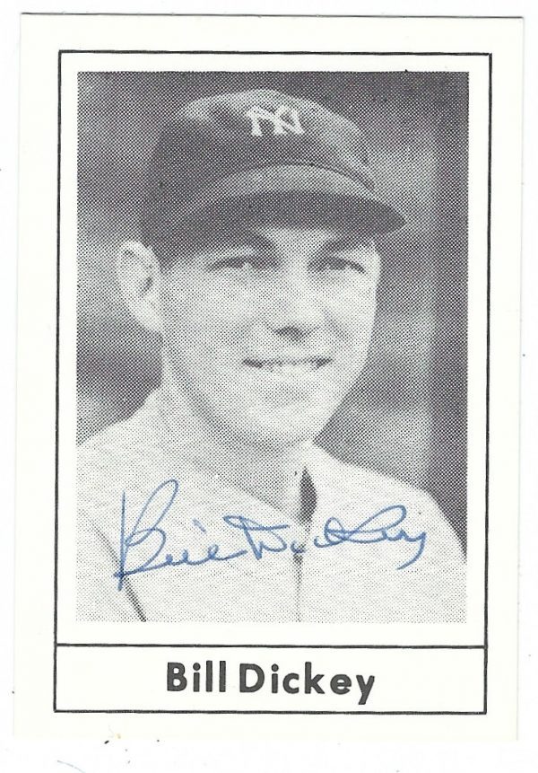 Autographed BILL DICKEY 1978 Grand Slam card