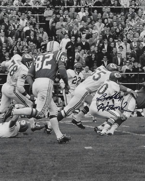 Autographed BOBBY HUNT 8X10 Kansas City Chiefs Photo