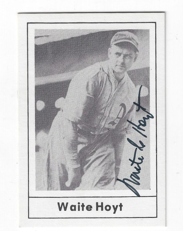 Autographed WAITE HOYT Philadelphia Athletics 1978 Grand Slam Card