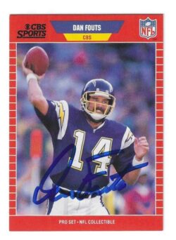 Autographed Dan Fouts San Diego Chargers 1989 Pro Set Card