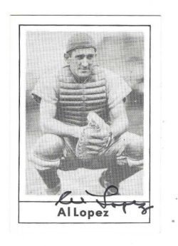 Autographed AL LOPEZ Brooklyn Dodgers 1978 Grand Slam Card