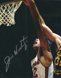 AUTOGRAPHED JIM WASHINGTON 8x10 Philadelphia 76ers Photo