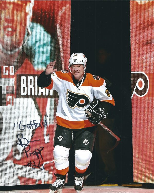 Autographed BRIAN PROPP 8X10 Philadelphia Flyers Photo