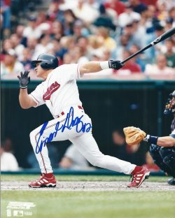 AUTOGRAPHED EINER DIAZ 8X10 Cleveland Indians photo
