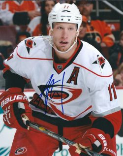 AUTOGRAPHED JORDAN STAAL 8X10 CAROLINA HURRICANES Photo