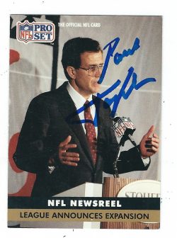 PAUL TAGLIABUE Autographed 1991 Pro Set Card