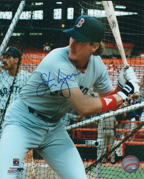 AUTOGRAPHED STEVE LYONS 8X10  Boston Red Sox photo