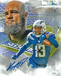 Autographed KEENAN ALLEN 8X10 Los Angeles Chargers photo JSA Witness COA