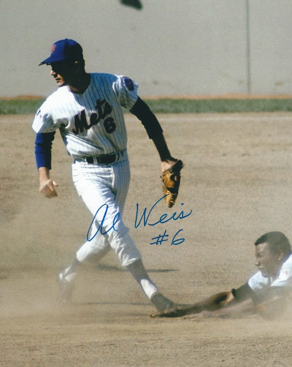 AUTOGRAPHED AL WEIS 8x10 New York Mets photo