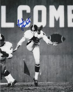 Autographed FRANK LAMBERT 8X10 Pittsburgh Steelers Photo