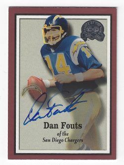 Autographed Dan Fouts San Diego Chargers 2000 Fleer Greats of the Game Card