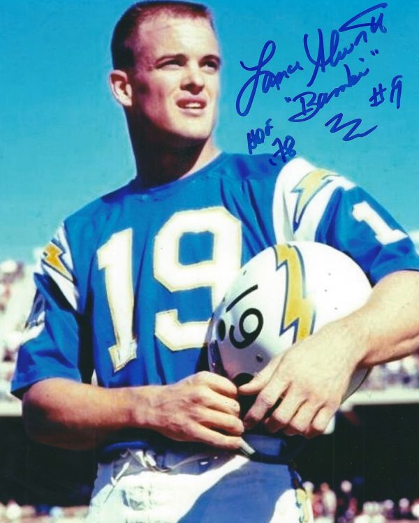 AUTOGRAPHED 8x10 LANCE ALWORTH "HOF 78" San Diego Chargers Photo