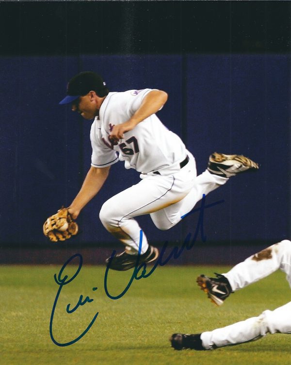 AUTOGRAPHED ERIC VALENT 8x10 New York Mets photo