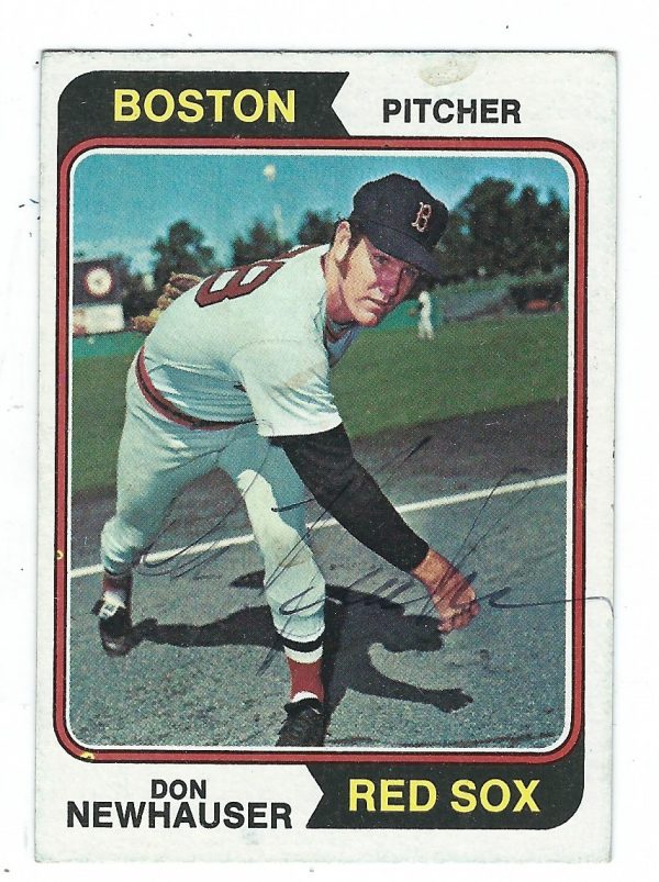 Autographed DON NEWHAUSER 1974 Topps Card