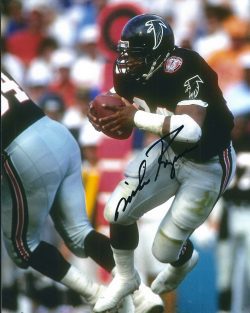 Autographed MIKE ROZIER 8X10 Atlanta Falcons photo