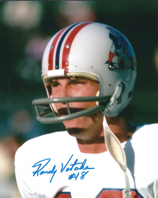 AUTOGRAPHED RANDY VATAHA 8X10 New England Patriots photo