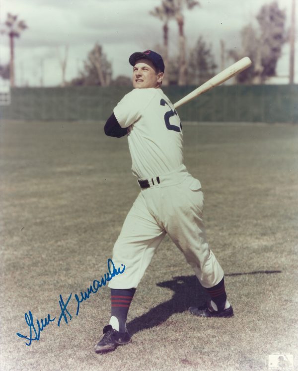 AUTOGRAPHED GENE HERMANSKI 8X10 Chicago Cubs Photo