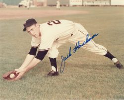 AUTOGRAPHED JACK HARSHMAN 8x10 New York Giants photo