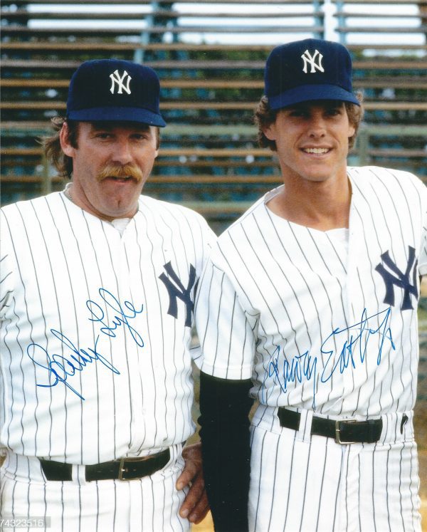 AUTOGRAPHED SPARKY LYLE & RAWLEY EASTWICK 8x10 New York Yankees Photo