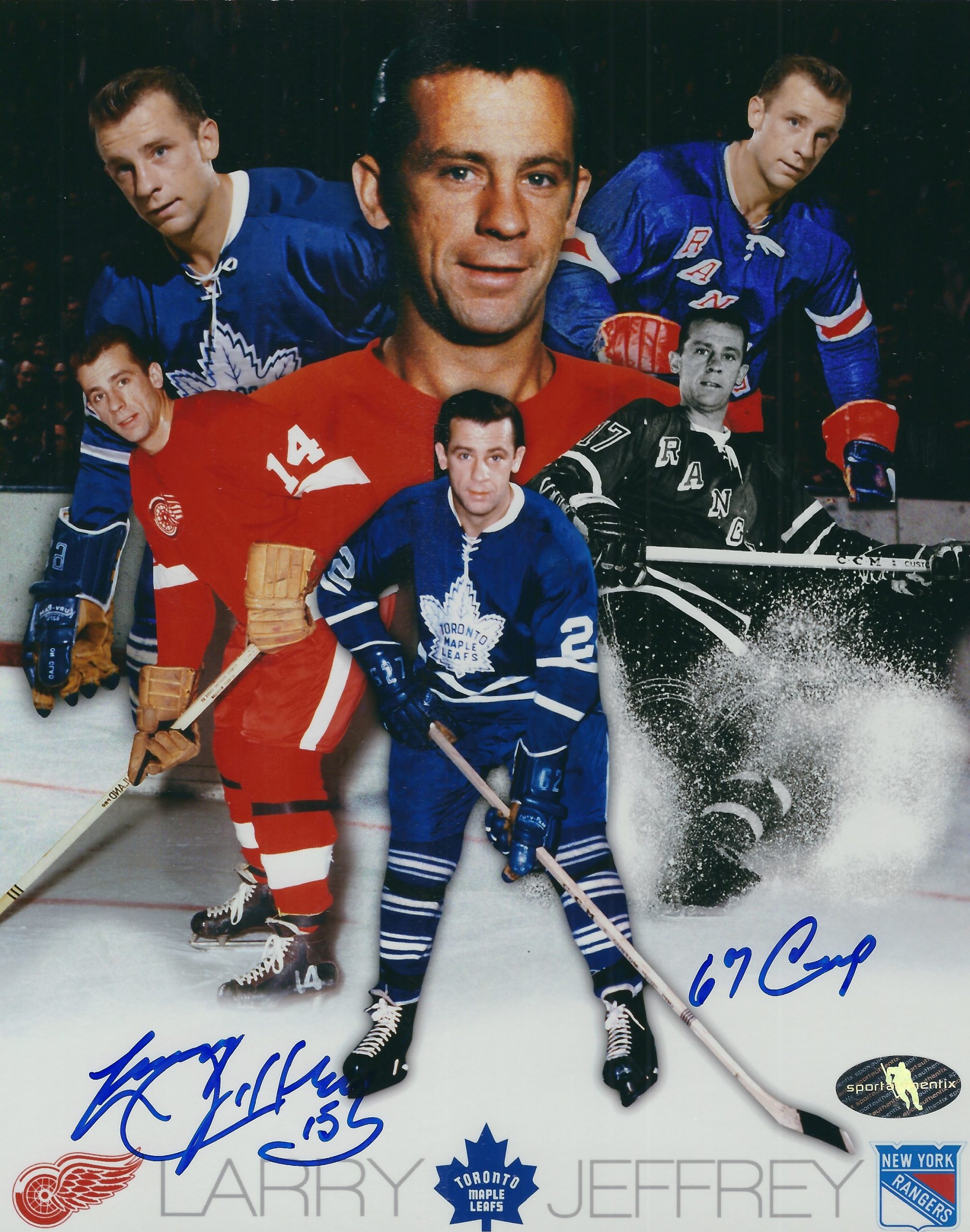 Wendel Clark Autographed Toronto Maple Leafs 8x10 Photo (After