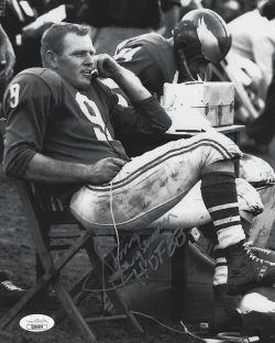 Autographed SONNY JURGENSEN 8X10 Philadelphia Eagles Photo JSA