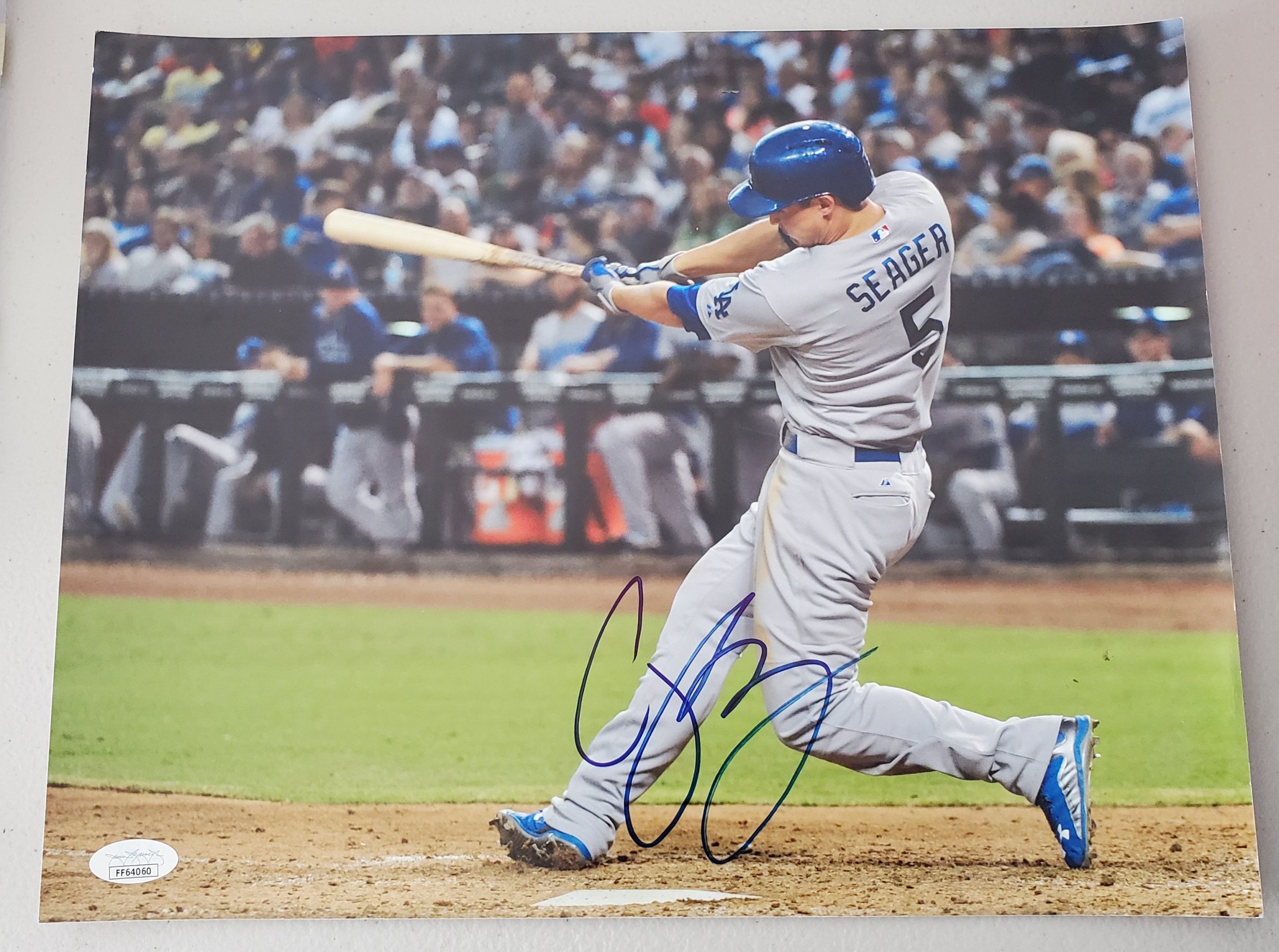 Autographed COREY SEAGER 11x14 Los Angeles Dodgers Photo JSA - Main Line  Autographs