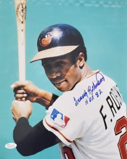 Autographed FRANK ROBINSON 11x14 Baltimore Orioles photo JSA