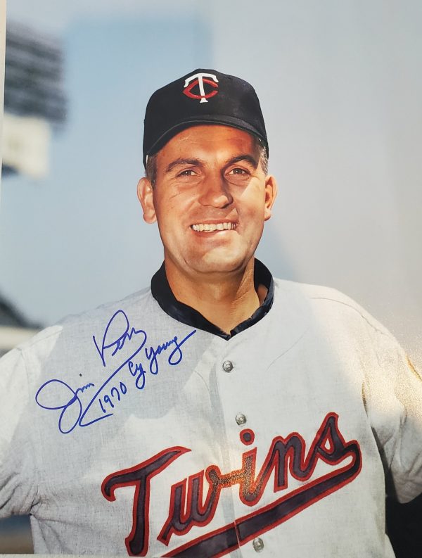 Autographed Jim Perry Minnesota Twins 11x14 photo