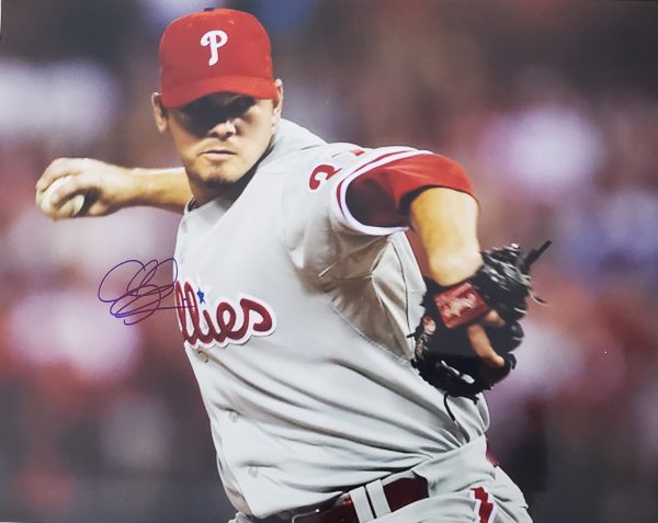 AUTOGRAPHED CHAD DURBIN 11x14 Philadelphia Phillies Photo