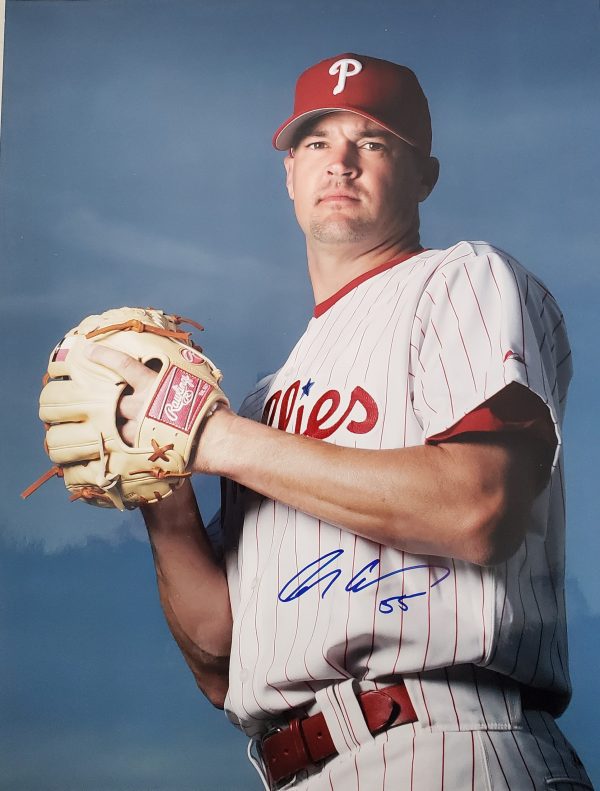 AUTOGRAPHED CLAY CONDREY 11x14 Philadelphia Phillies Photo