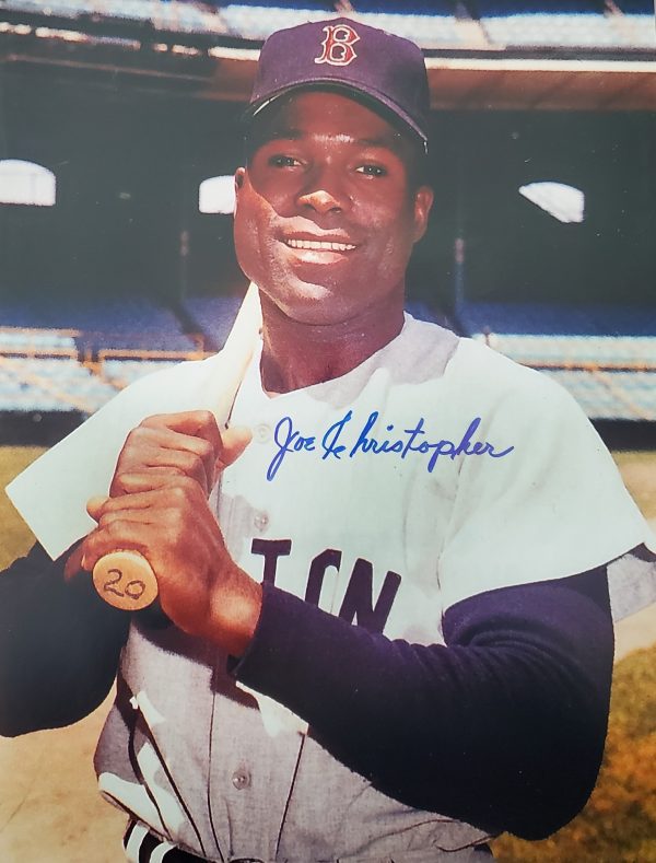AUTOGRAPHED JOE CHRISTOPHER 11X14 Boston Red Sox photo