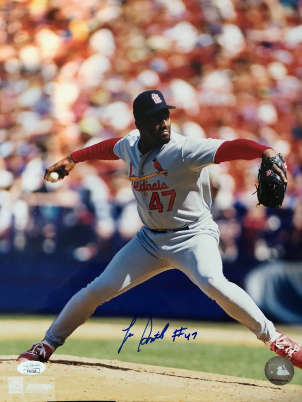 AUTOGRAPHED LEE SMITH 11x14 St. Louis Cardinals photo with JSA COA