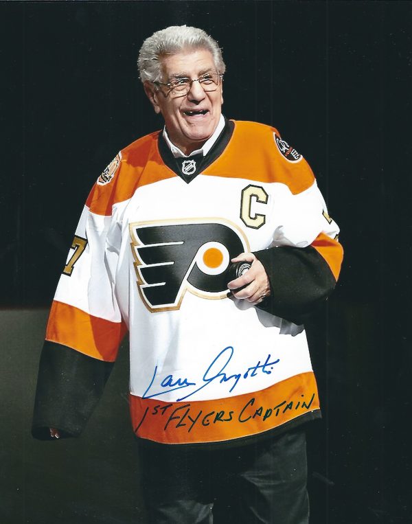 Autographed LOU ANGOTTI Philadelphia Flyers 8x10 Photo