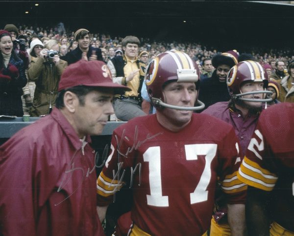 Autographed BILLY KILMER  8x10 Washington Redskins Photo