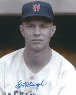 AUTOGRAPHED ED HOBAUGH 8x10 Washington Senators Photo