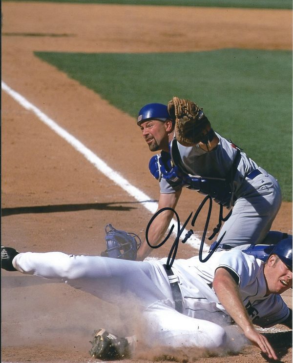 AUTOGRAPHED JEFF REED 8x10 Chicago Cubs Reds Photo