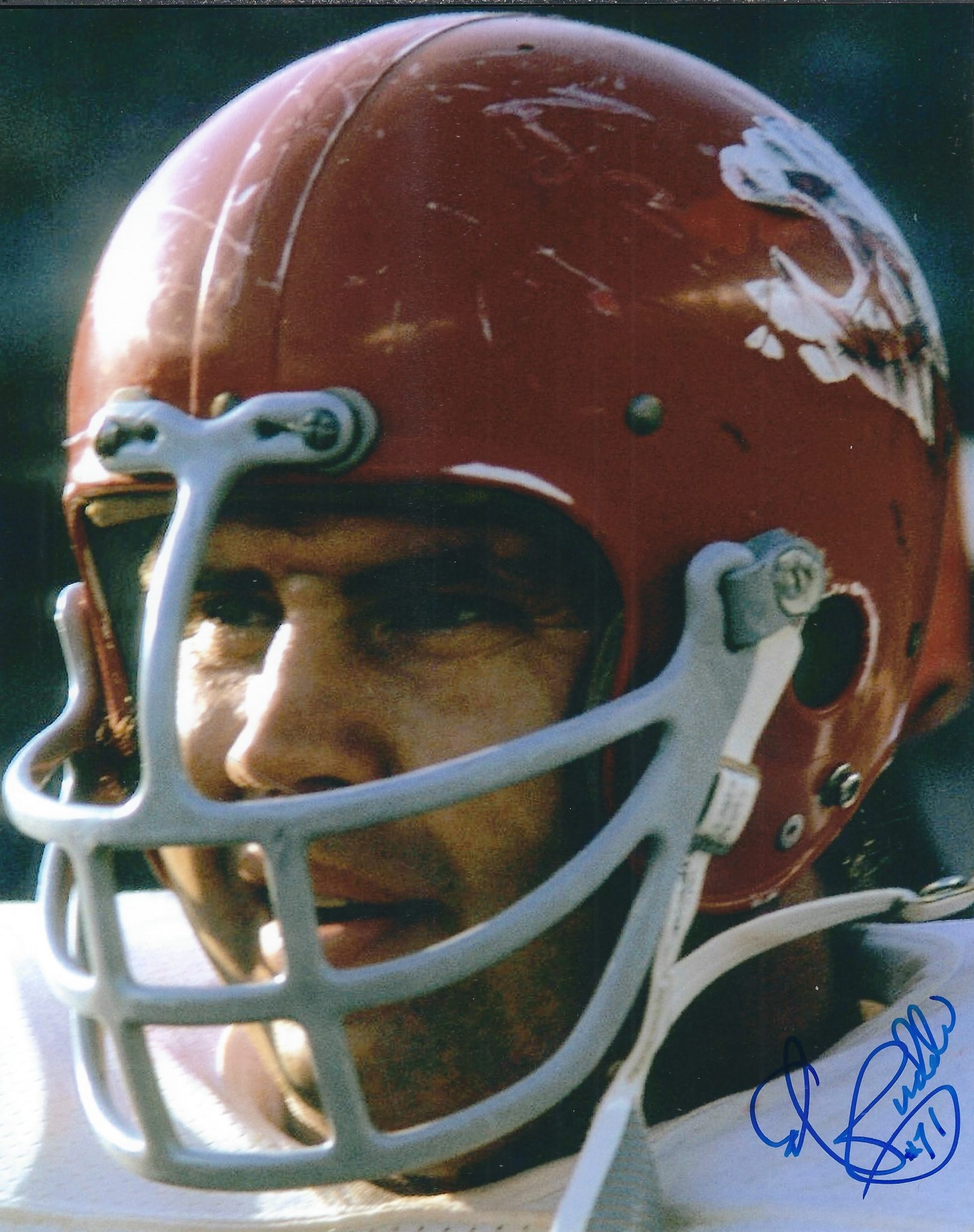 Autographed ED BUDDE 8x10 Kansas City Chiefs Photo Main Line Autographs