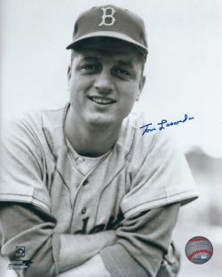 Autographed TOM LASORDA Brooklyn Dodgers 8X10 photo